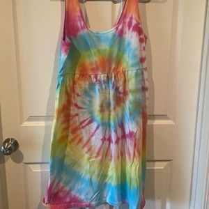 Dress originally from Walmart but I tie-dyed.
